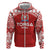 Custom Tonga Football Ngatu Tribal Tattoo Zip Hoodie