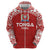 Custom Tonga Football Ngatu Tribal Tattoo Zip Hoodie