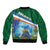 Marshall Islands Kwajalein Atoll Bomber Jacket Polynesian Pattern and Undersea Animals