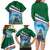 Marshall Islands Kwajalein Atoll Family Matching Long Sleeve Bodycon Dress and Hawaiian Shirt Polynesian Pattern and Undersea Animals