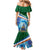 Marshall Islands Kwajalein Atoll Family Matching Mermaid Dress and Hawaiian Shirt Polynesian Pattern and Undersea Animals