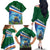 Marshall Islands Kwajalein Atoll Family Matching Off The Shoulder Long Sleeve Dress and Hawaiian Shirt Polynesian Pattern and Undersea Animals