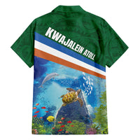 Marshall Islands Kwajalein Atoll Family Matching Off The Shoulder Long Sleeve Dress and Hawaiian Shirt Polynesian Pattern and Undersea Animals