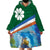 Marshall Islands Kwajalein Atoll Wearable Blanket Hoodie Polynesian Pattern and Undersea Animals