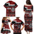 New Zealand Culture Family Matching Puletasi and Hawaiian Shirt Kia Ora Aotearoa Moko Tattoo Mask with Waka and Maori Art Pattern