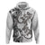 New Zealand Gecko Maori Art Tattoo Hoodie White Color