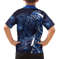New Zealand Gecko Maori Art Tattoo Kid Hawaiian Shirt Matariki Mode