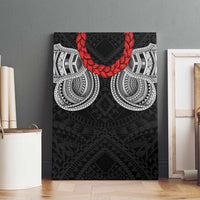 Samoan Traditional Art Tattoos Canvas Wall Art Tatau Tribal Motifs with Ula Fala Black - Polynesian Pride