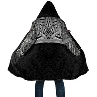 Samoan Traditional Art Tattoos Cloak Tatau Tribal Motifs with Ula Fala Black - Polynesian Pride