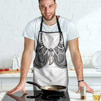 Samoan Traditional Art Tattoos Apron Tatau Tribal Motifs with Ula Nifo White - Polynesian Pride