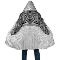 Samoan Traditional Art Tattoos Cloak Tatau Tribal Motifs with Ula Nifo White - Polynesian Pride