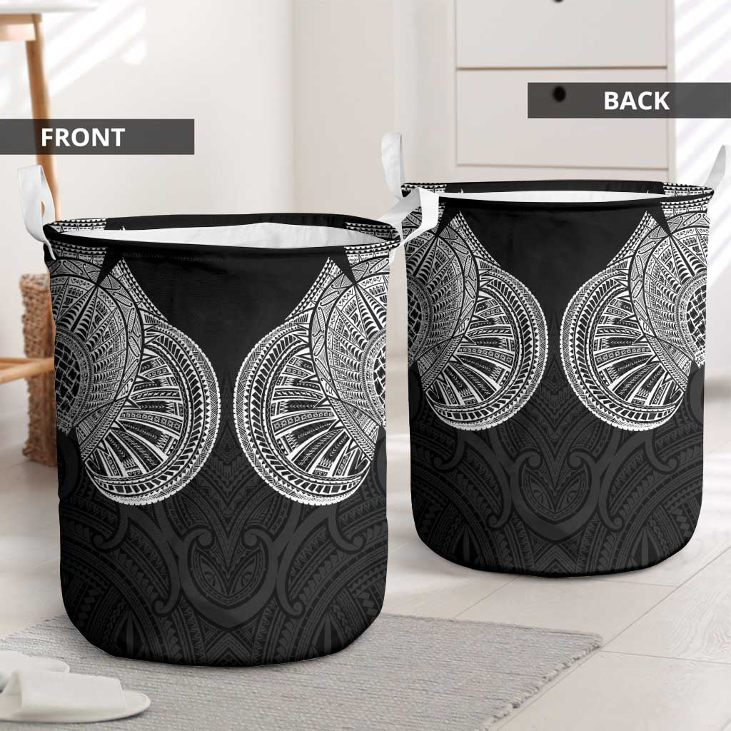 Samoan Traditional Art Tattoos Laundry Basket Tatau Roman Reigns Black Color - Polynesian Pride