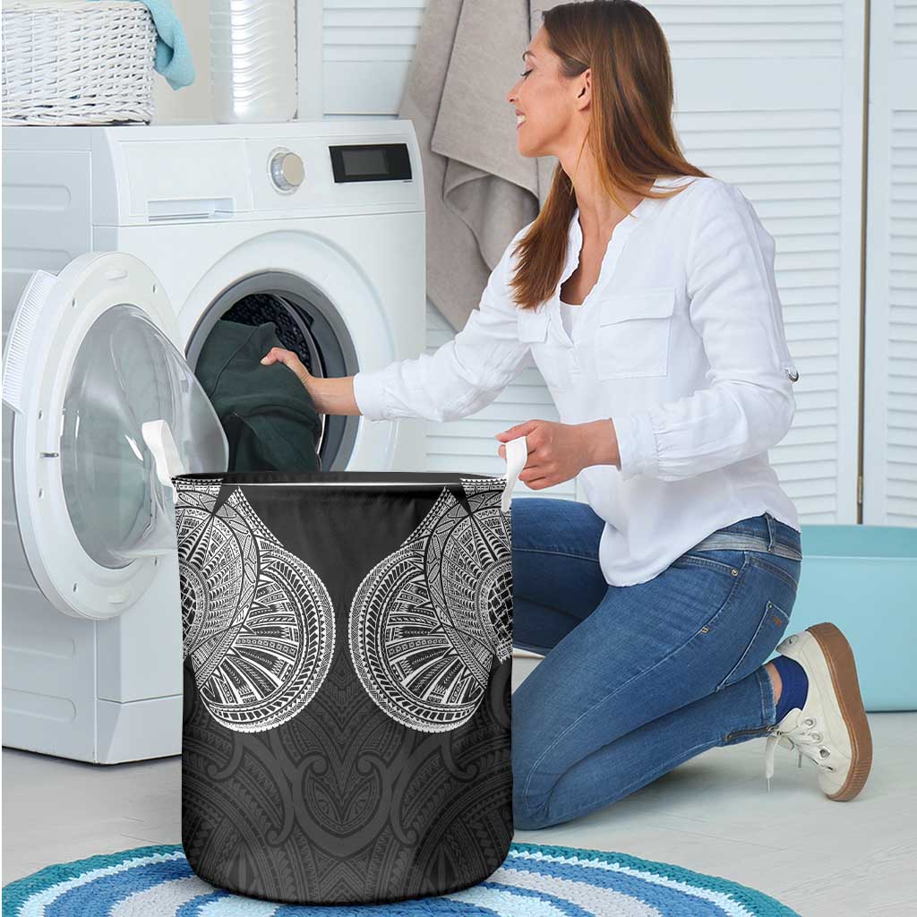 Samoan Traditional Art Tattoos Laundry Basket Tatau Roman Reigns Black Color - Polynesian Pride