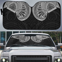 Samoan Traditional Art Tattoos Auto Sun Shade Tatau Roman Reigns Black Color - Polynesian Pride