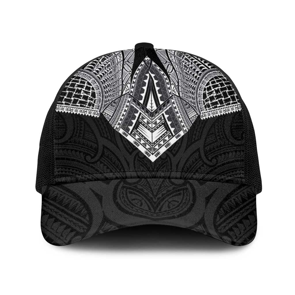 Samoan Traditional Art Tattoos Baseball Net Cap Tatau Roman Reigns Black Color - Polynesian Pride