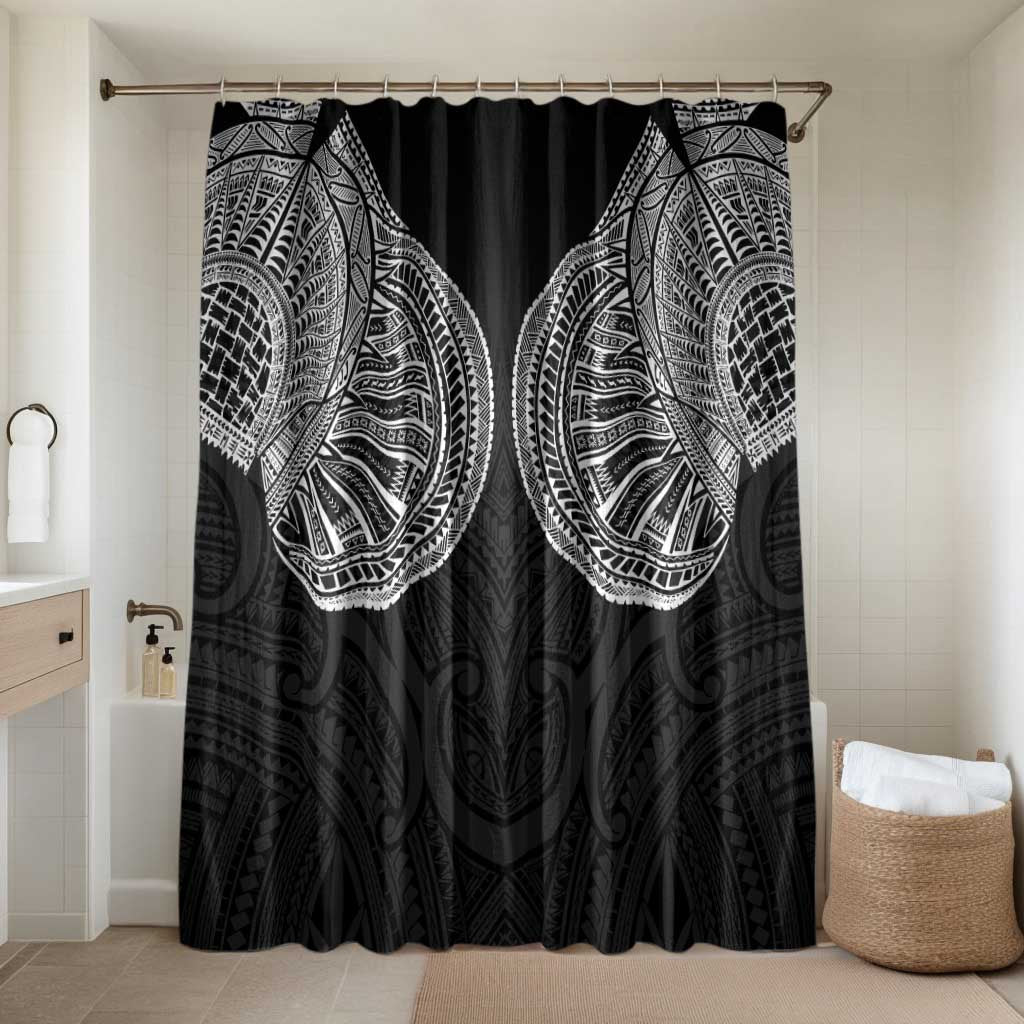 Samoan Traditional Art Tattoos Bathroom Set Tatau Roman Reigns Black Color - Polynesian Pride