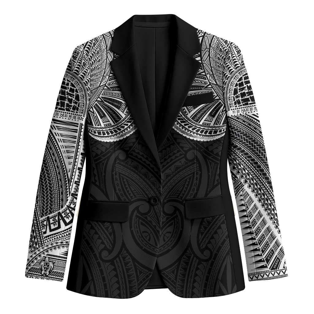 Samoan Traditional Art Tattoos Blazer Tatau Roman Reigns Black Color - Polynesian Pride