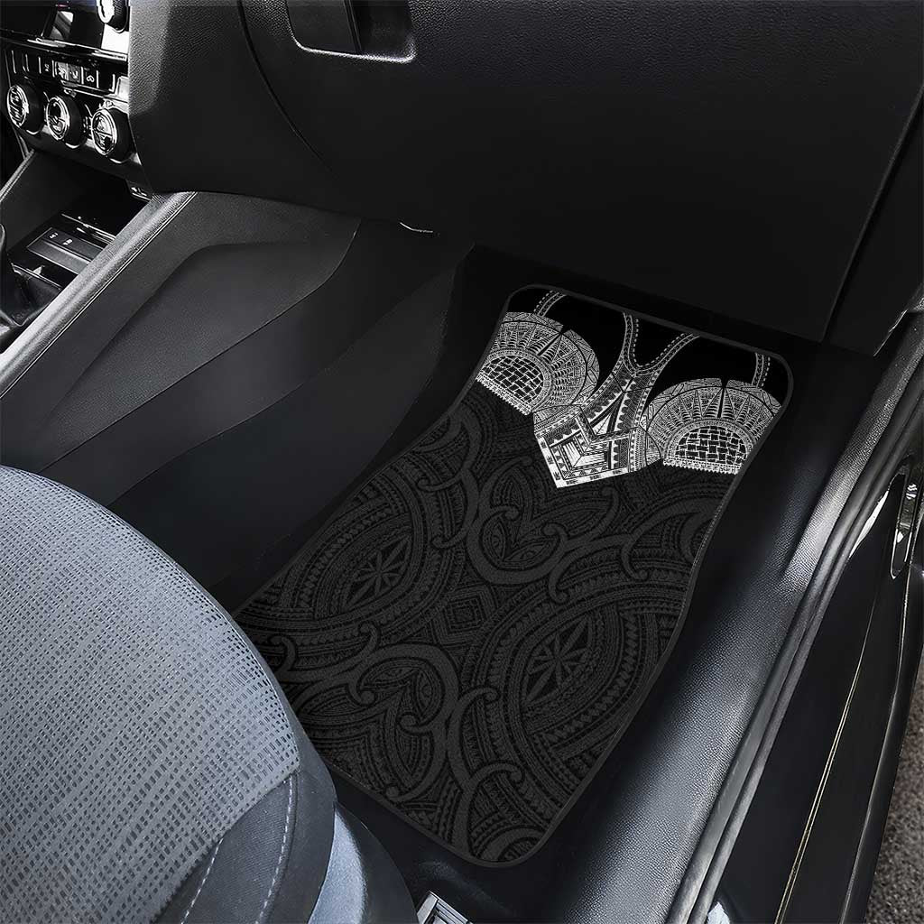 Samoan Traditional Art Tattoos Car Mats Tatau Roman Reigns Black Color - Polynesian Pride