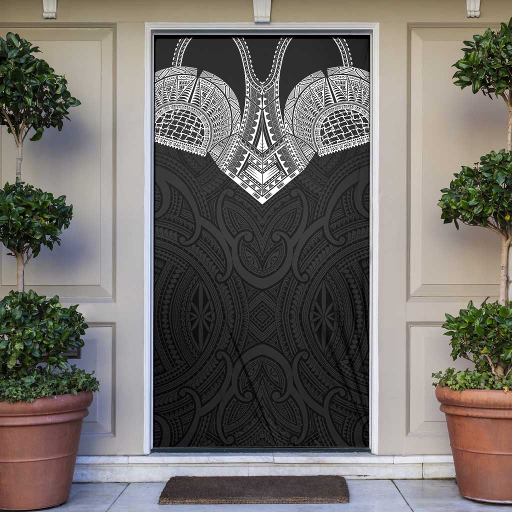 Samoan Traditional Art Tattoos Door Cover Tatau Roman Reigns Black Color - Polynesian Pride