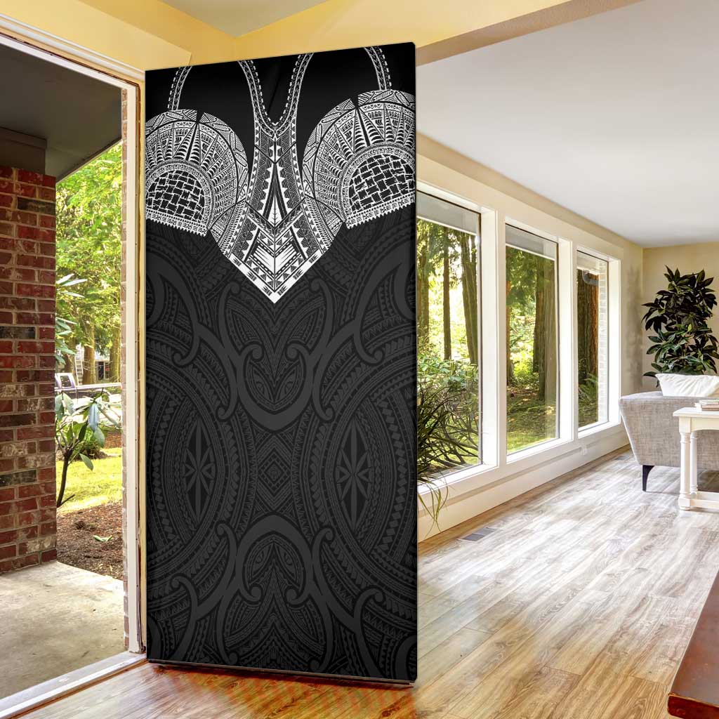 Samoan Traditional Art Tattoos Door Cover Tatau Roman Reigns Black Color - Polynesian Pride