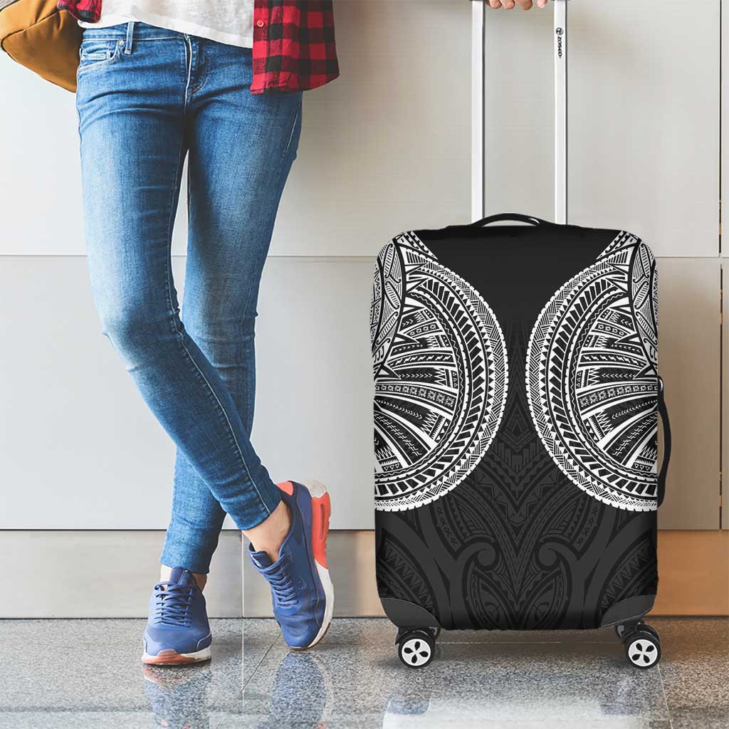 Samoan Traditional Art Tattoos Luggage Cover Tatau Roman Reigns Black Color - Polynesian Pride