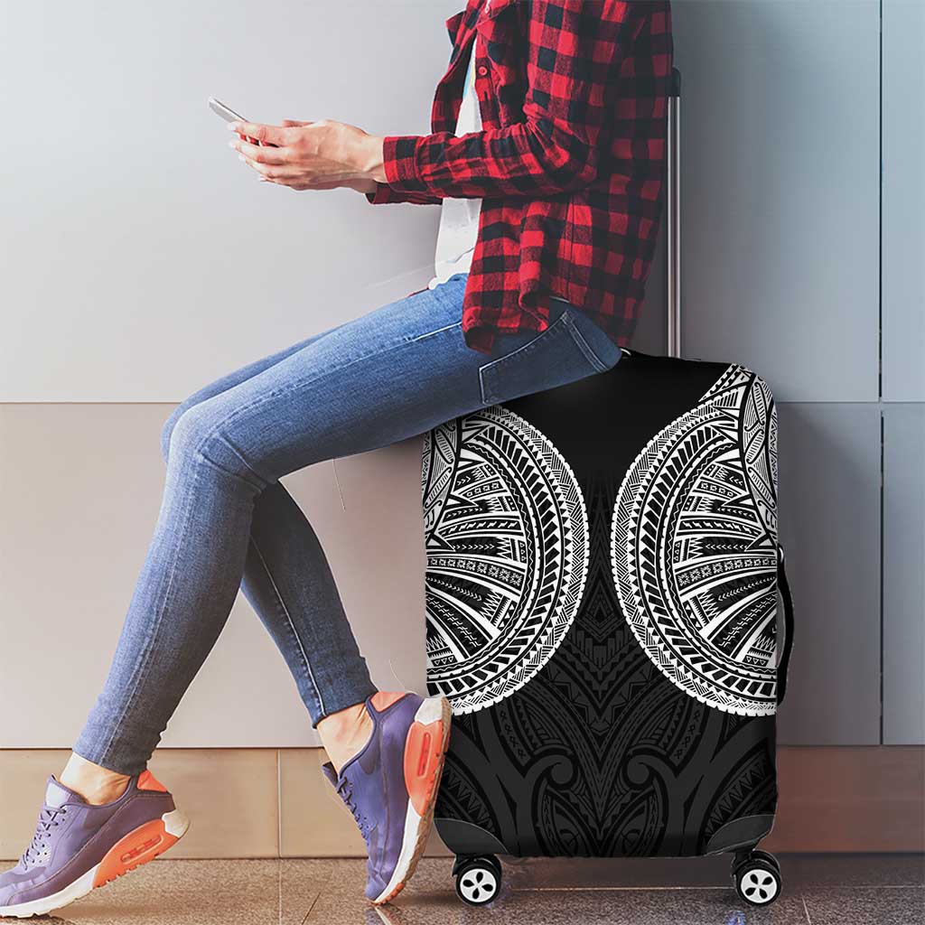 Samoan Traditional Art Tattoos Luggage Cover Tatau Roman Reigns Black Color - Polynesian Pride