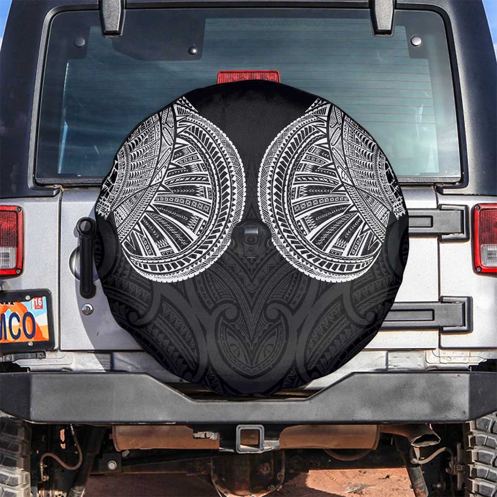 Samoan Traditional Art Tattoos Spare Tire Cover Tatau Roman Reigns Black Color - Polynesian Pride