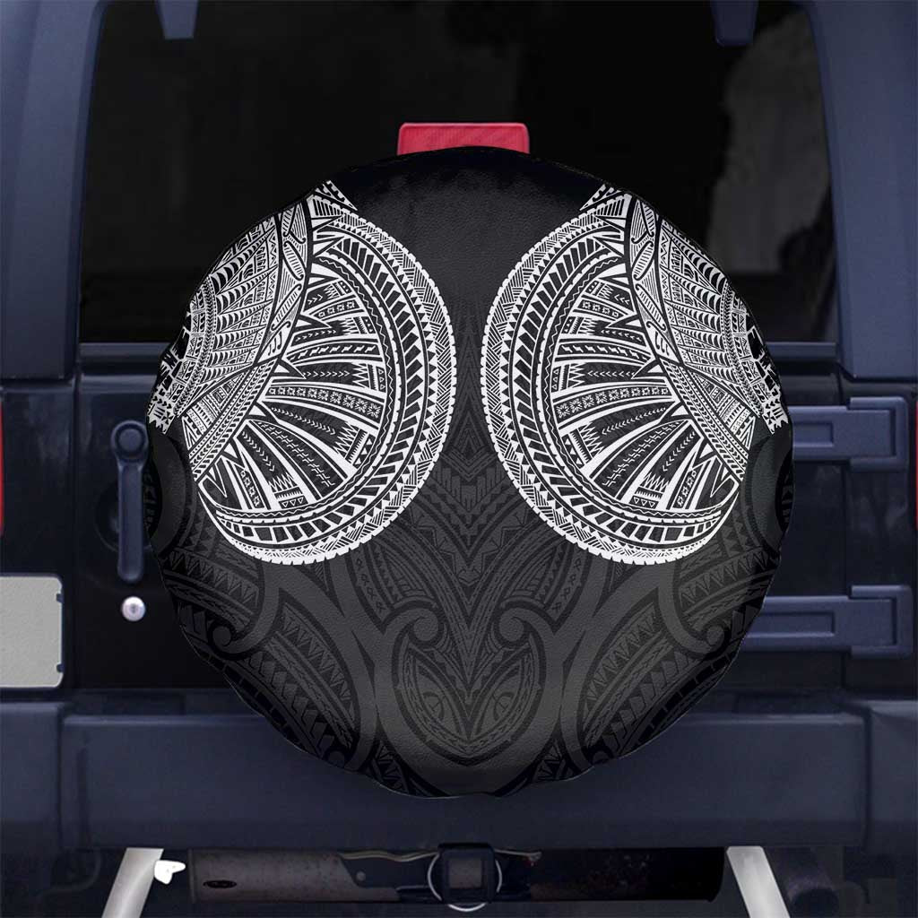Samoan Traditional Art Tattoos Spare Tire Cover Tatau Roman Reigns Black Color - Polynesian Pride