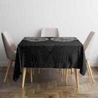 Samoan Traditional Art Tattoos Tablecloth Tatau Roman Reigns Black Color - Polynesian Pride