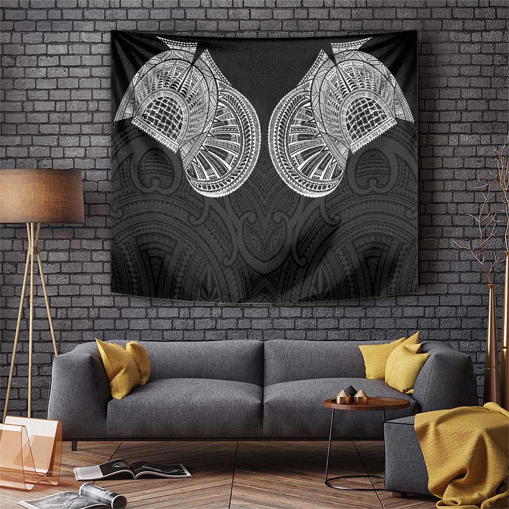 Samoan Traditional Art Tattoos Tapestry Tatau Roman Reigns Black Color - Polynesian Pride