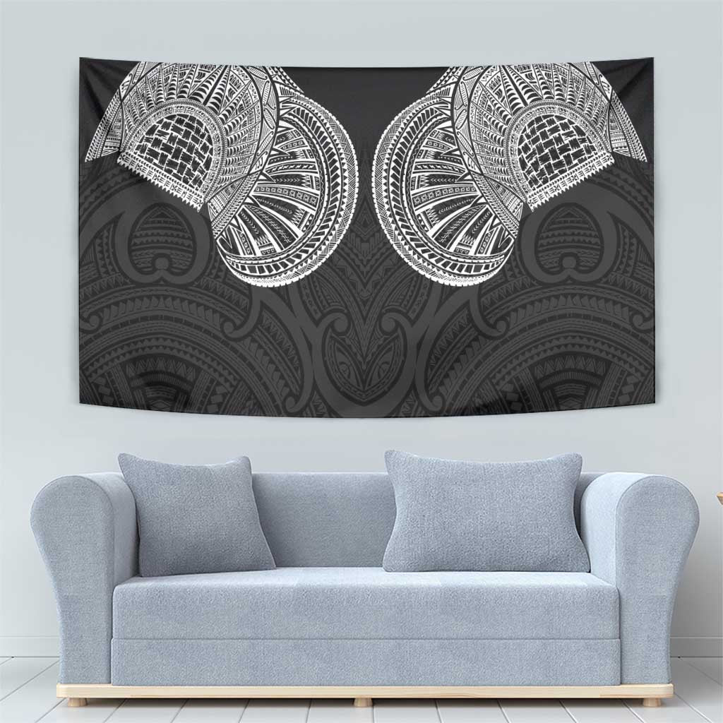 Samoan Traditional Art Tattoos Tapestry Tatau Roman Reigns Black Color - Polynesian Pride