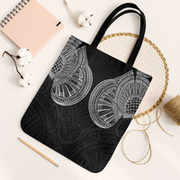 Samoan Traditional Art Tattoos Tote Bag Tatau Roman Reigns Black Color - Polynesian Pride