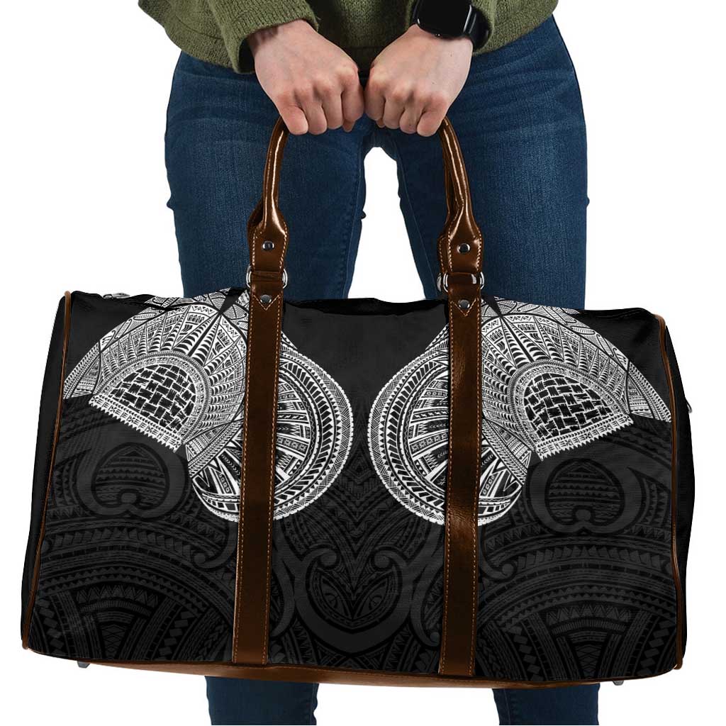 Samoan Traditional Art Tattoos Travel Bag Tatau Roman Reigns Black Color - Polynesian Pride