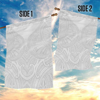 Samoan Traditional Art Tattoos Garden Flag Tatau Roman Reigns White Color - Polynesian Pride