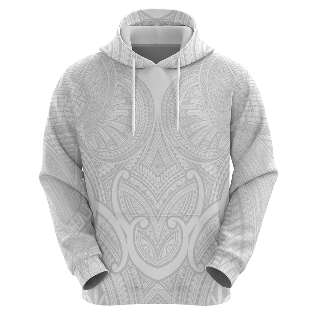 Samoan Traditional Art Tattoos Hoodie Tatau Roman Reigns White Color - Polynesian Pride