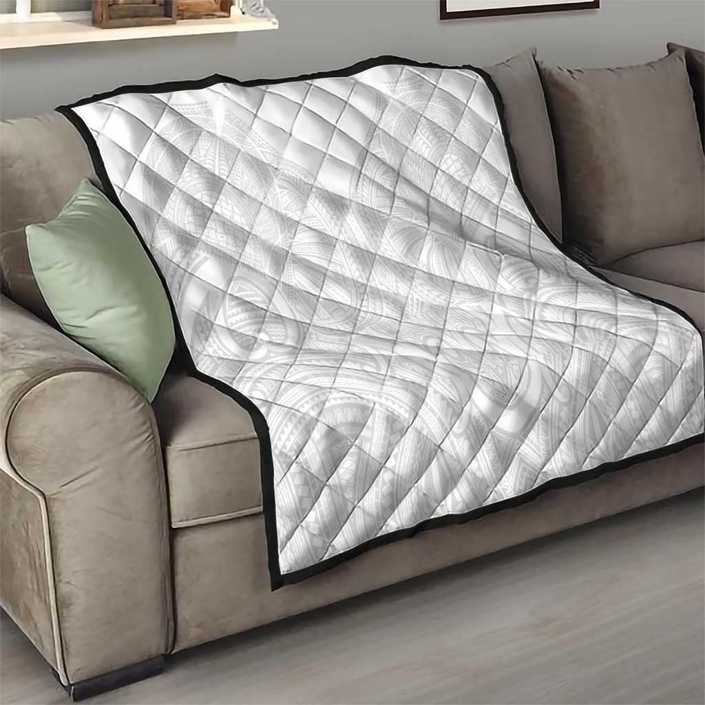 Samoan Traditional Art Tattoos Quilt Tatau Roman Reigns White Color - Polynesian Pride