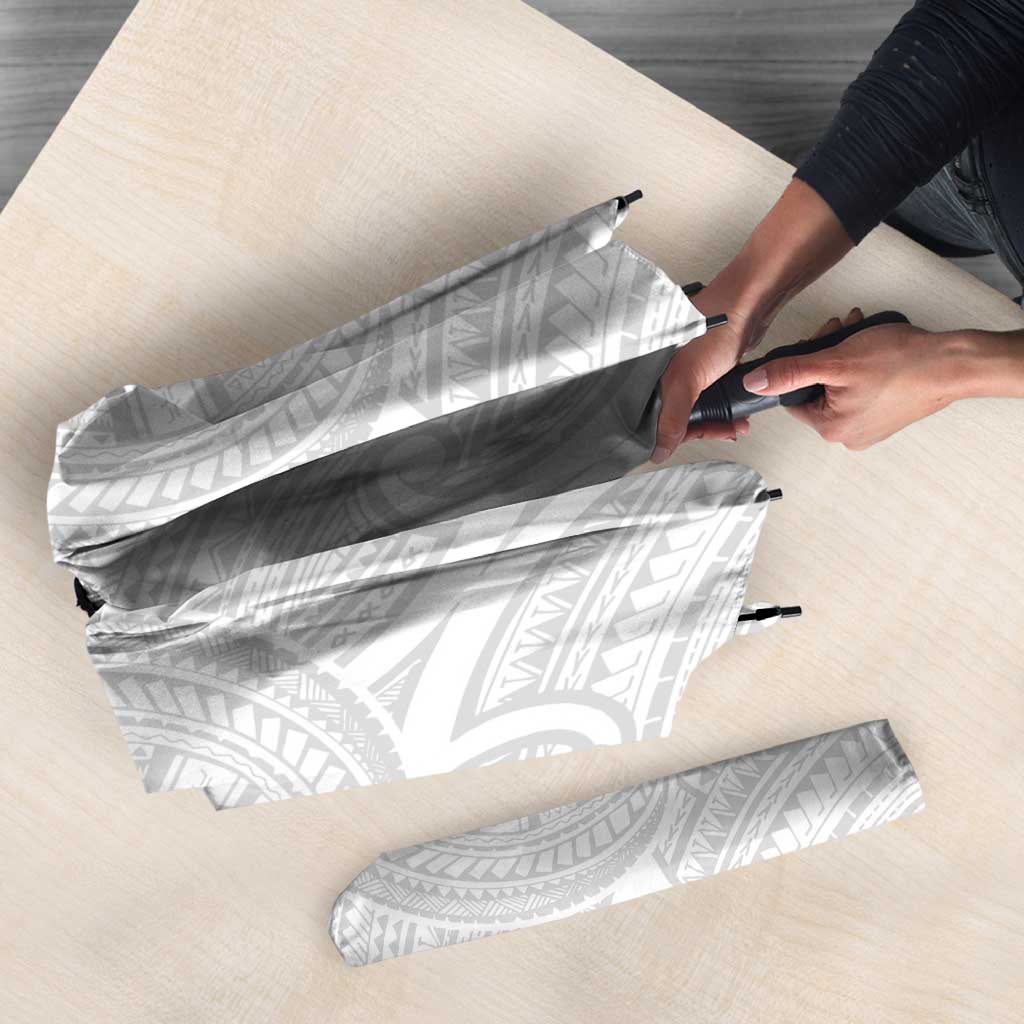 Samoan Traditional Art Tattoos Umbrella Tatau Roman Reigns White Color - Polynesian Pride