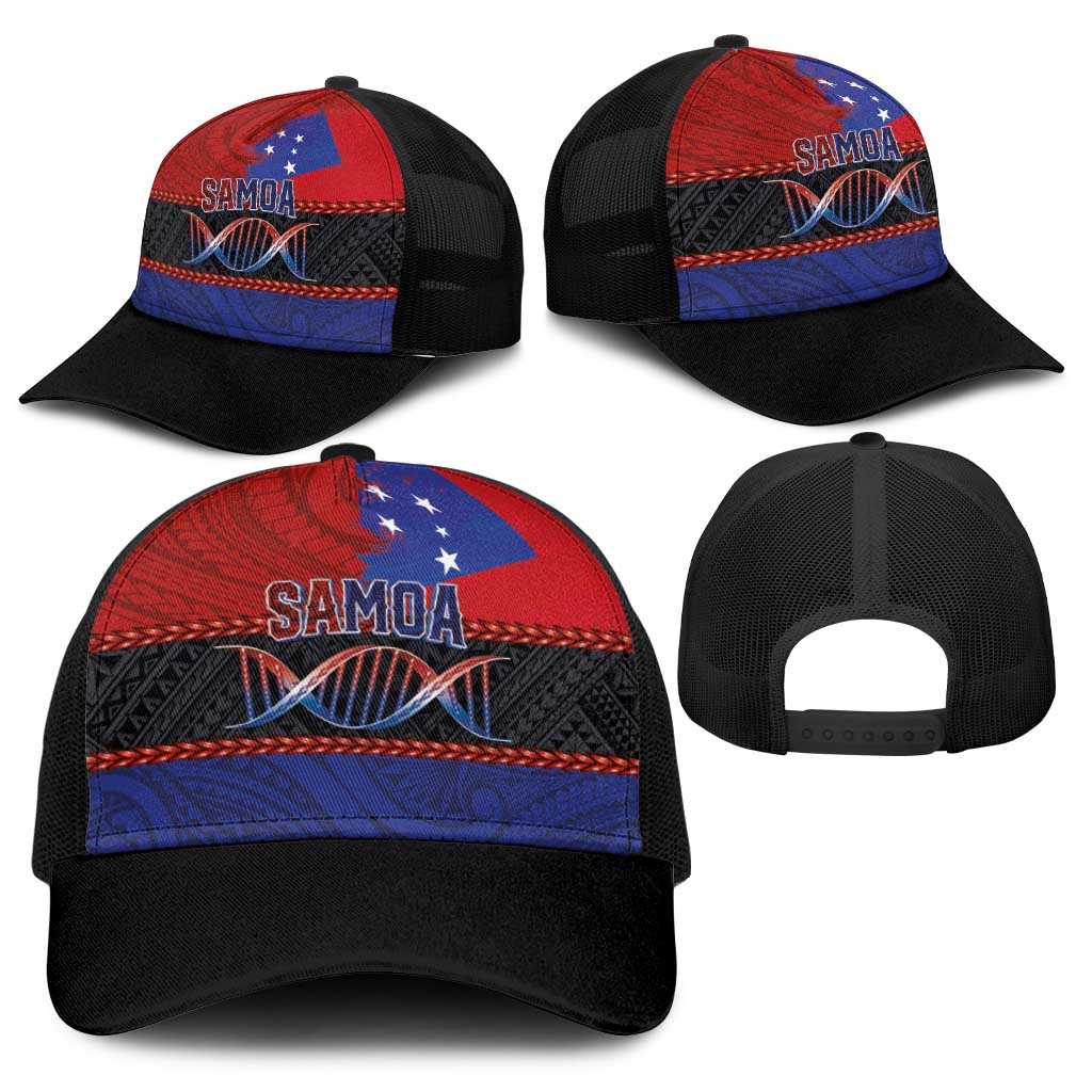 Samoan DNA-Proud of Samoa Baseball Net Cap Polynesian Patterns - Polynesian Pride