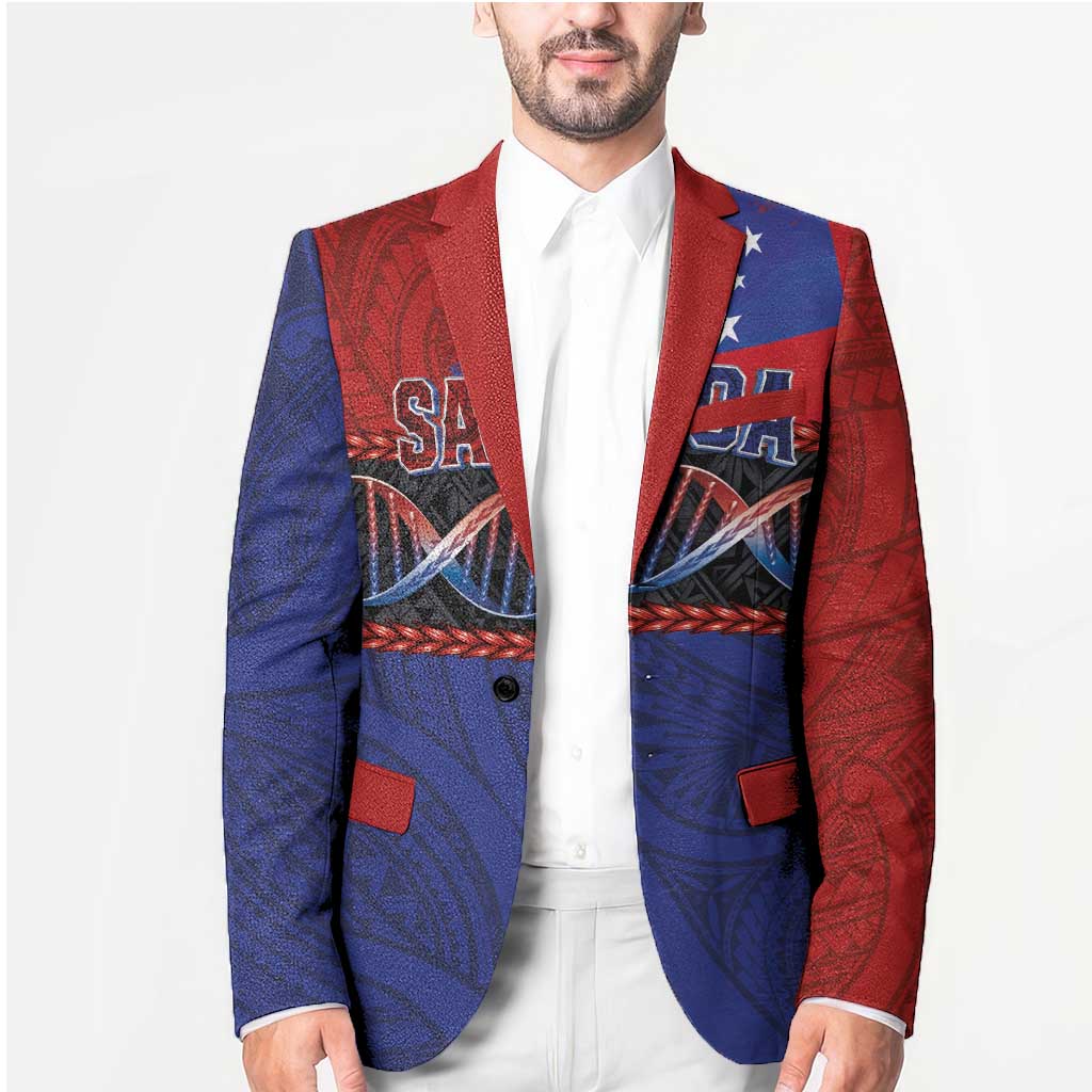 Personalised Samoan DNA-Proud of Samoa Blazer Polynesian Patterns - Polynesian Pride