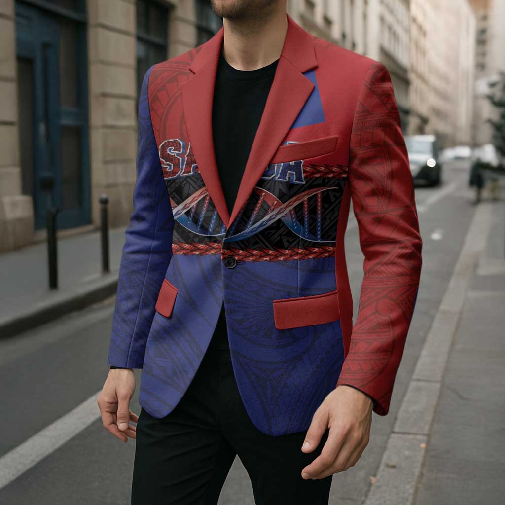 Personalised Samoan DNA-Proud of Samoa Blazer Polynesian Patterns - Polynesian Pride