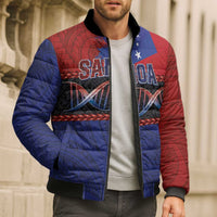 Personalised Samoan DNA-Proud of Samoa Bomber Puffer Jacket Polynesian Patterns - Polynesian Pride