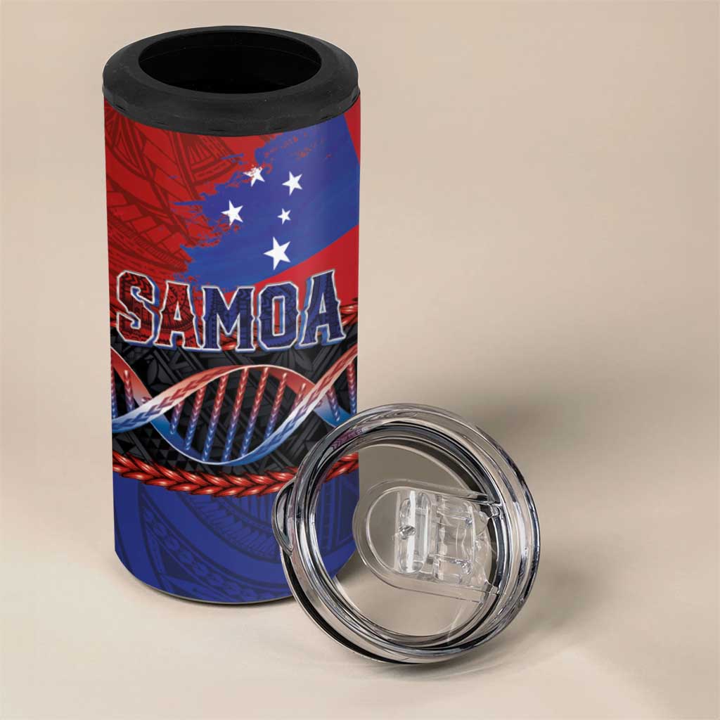 Samoan DNA-Proud of Samoa 4 in 1 Can Cooler Tumbler Polynesian Patterns - Polynesian Pride
