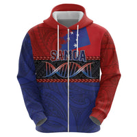 Personalised Samoan DNA-Proud of Samoa Hoodie Polynesian Patterns - Polynesian Pride