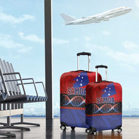 Samoan DNA-Proud of Samoa Luggage Cover Polynesian Patterns - Polynesian Pride