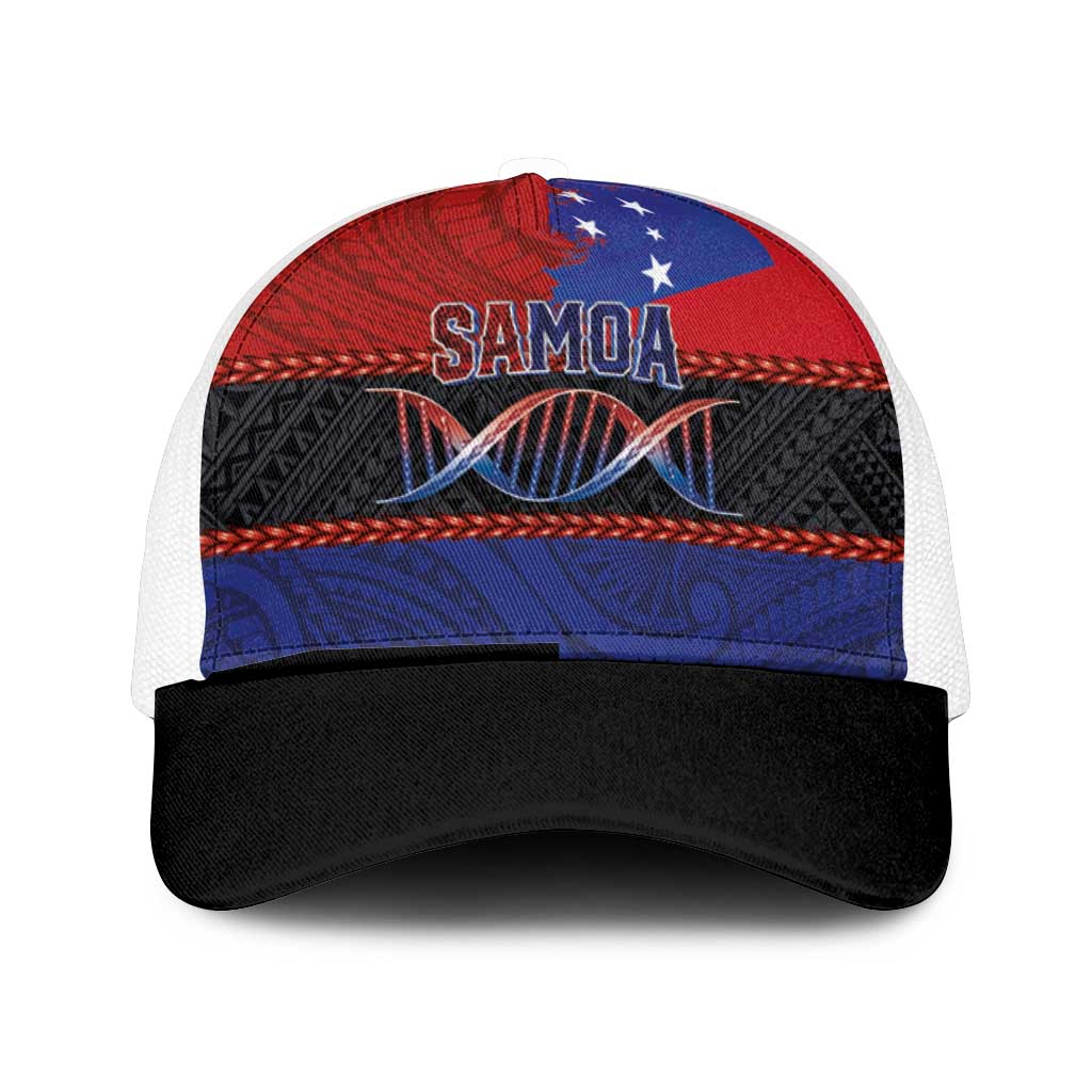 Samoan DNA-Proud of Samoa Mesh Trucker Cap Polynesian Patterns - Polynesian Pride