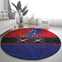 Samoan DNA-Proud of Samoa Round Carpet Polynesian Patterns - Polynesian Pride