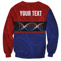 Personalised Samoan DNA-Proud of Samoa Sweatshirt Polynesian Patterns - Polynesian Pride