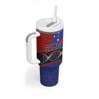 Samoan DNA-Proud of Samoa Tumbler With Handle Polynesian Patterns - Polynesian Pride