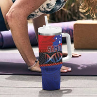Samoan DNA-Proud of Samoa Tumbler With Handle Polynesian Patterns - Polynesian Pride