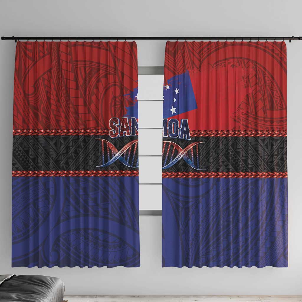 Samoan DNA-Proud of Samoa Window Curtain Polynesian Patterns - Polynesian Pride